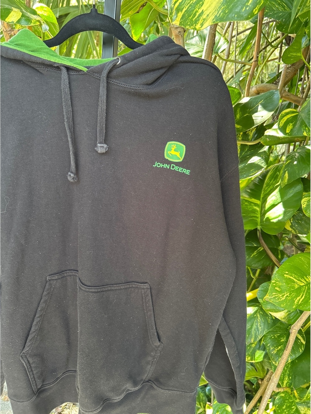 John Deere Black  Sweatshirt XL